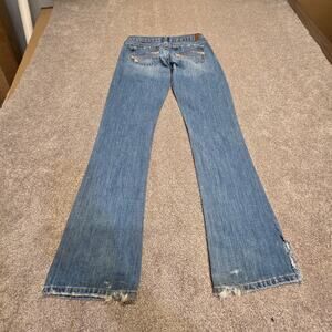 Y2K vtg grunge streetwear Abercrombie & Fitch Distressed Emma Bootcut Jeans 2R